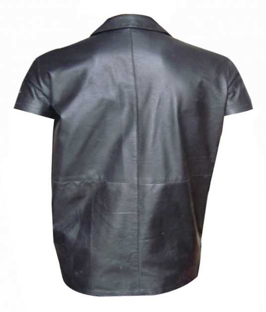 Leather Shirt With Lace-Up Style (Custom Made To Order)