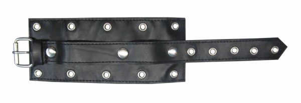 Real Leather Wristband with Buckle