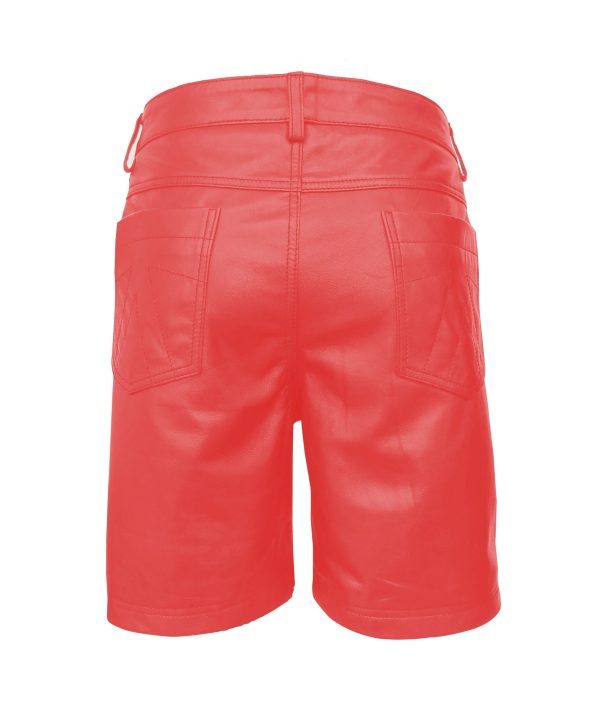 Leather Shorts With Five Pockets