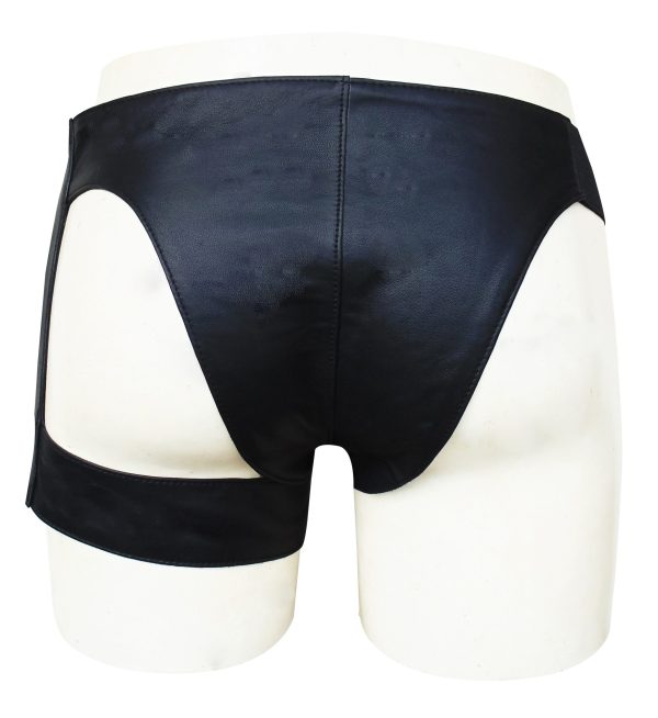 Leather Briefs with Buckle on Thigh (Custom Made to Order) Plus sizes welcome