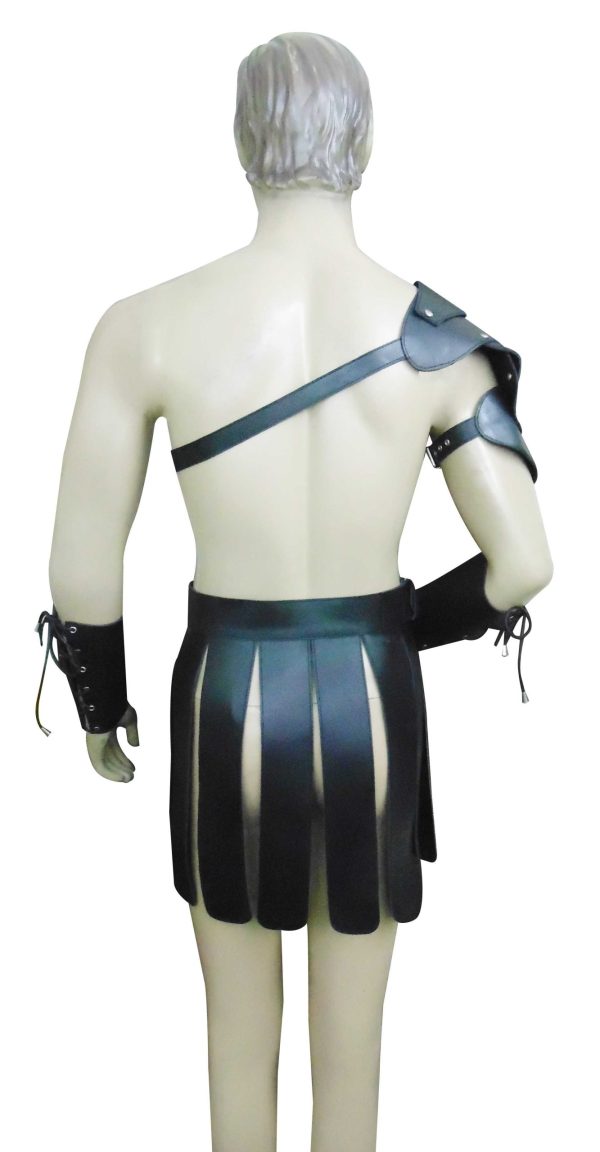 Leather Gladiator Outfit Set Custom Made To Order