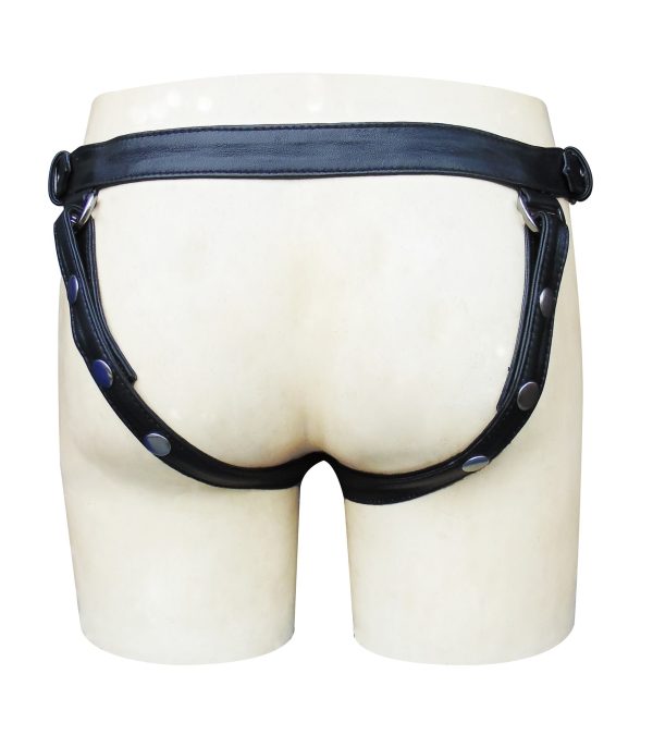 Leather Jockstrap With Show Stitching on front (Custom Made To Order)