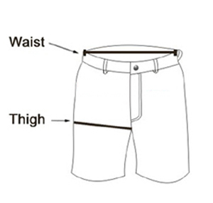 leather shorts size chart